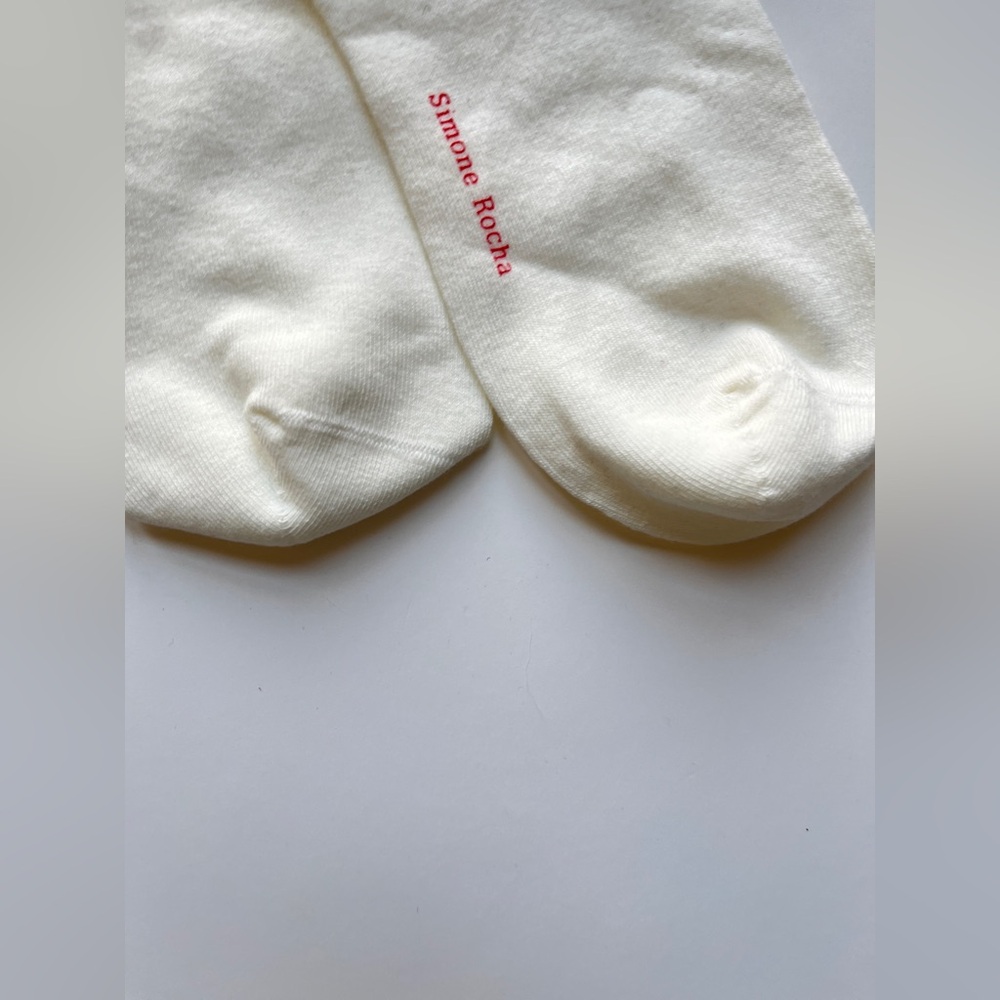 Simone Rocha White and Blue Socks - Picture 2 of 5